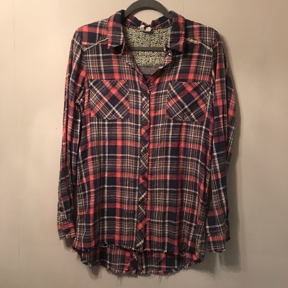 We The Free Flannel Shirt size medium